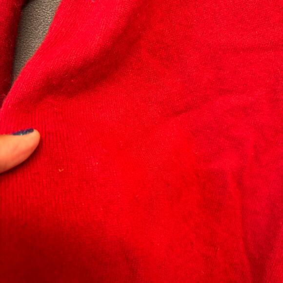 Charter Club Cashmere Sweater XL Red 2-Ply Turtleneck Pullover Classic Preppy - Picture 12 of 16